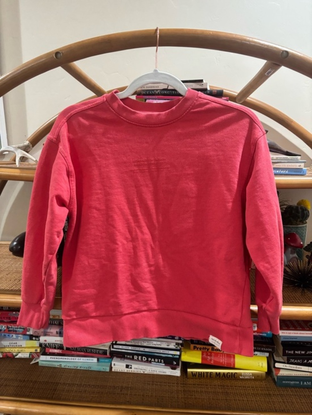 Zara Kids Coral Crewneck Sweatshirt